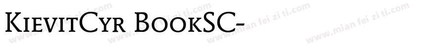 KievitCyr BookSC字体转换